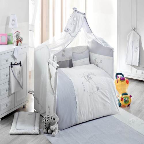 Kidboo Rabitto Blue 9 Parca Bebek Uyku Seti 60x120 Ilke Bebe