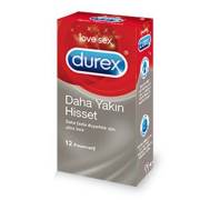 Durex Fetherlite 12li Prezervatif (Daha Yakın Hisset)