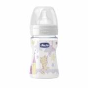 Chicco Sağlıklı Beslenme PP Biberon 150 ml Silikon Emzikli - Yıldızlı