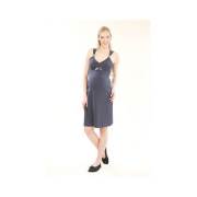 Chezmam 4575 Emzirme Kapri Gecelik / Koyu Füme / L