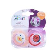 Philips Avent Desenli Emzik 2 li 6-18 Ay SCF 182/64