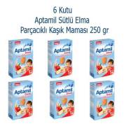 Aptamil Sütlü Elma Parçacıklı 250 gram 6 Kutu