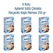 Aptamil Sütlü Çikolata Parçacıklı 250 gram 6 Kutu