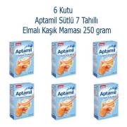 Aptamil Sütlü 7 Tahıllı Elmalı 250 Gram 6 Kutu