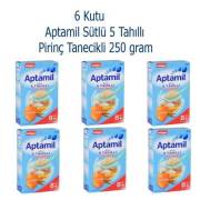 Aptamil Sütlü 5 Tahıllı Pirinç Tanecikli 250 Gram 6 Kutu