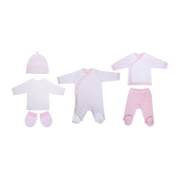Sevi Bebe Premature 6lı Zıbın Seti - Pembe