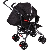 Aldeba 3018 Tam Yatar Baston Bebek Arabası - Siyah / Gri