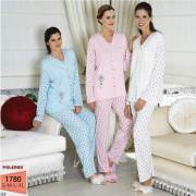 Poleren Bayan Önden Düğmeli Battal kod:1780