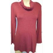 Hell Klar İlayda Akrilik Degaje Yaka Hamile Tunik Kırmızı 40 beden