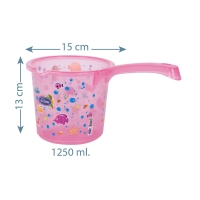 Sevi Bebe Desenli Şeffaf Maşrapa- Pembe