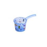 Sevi Bebe Desenli Şeffaf Maşrapa- Mavi