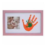 Baby Memory Prints Family Frame Pembe