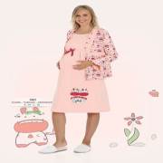 Limissi 1001 Gecelik Takımı Pudra/XL