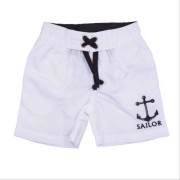 Bebepan Sailor Mayo Şort Beyaz 6-9 Ay