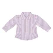 Bebepan Çizgili Kız Gömlek Kırmızı Çizgi 24-30 Ay