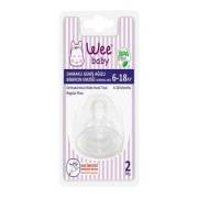 Wee Baby 795 Damaklı Geniş Ağızlı Biberon Emziği Normal Akış No:2