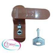 Miny Baby MB-320 Anahtarlı Kısa Pencere Kilidi - Kahverengi