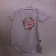 Chocobaby Büzgülü Kısa Kol Bady 0-1 Ay Beyaz