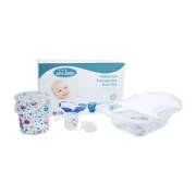 Sevi Bebe Şeffaf Desenli Giderli Bebek Banyo Seti - Beyaz