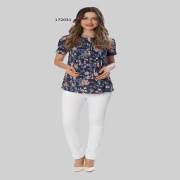 Hell Klar Gül Desen Bluz 38 Beden Kırmızı