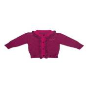 Bebepan 8340 Study Triko Hırka Fuşya/Lacivert 6-9 Ay