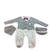 Pierre Cardin PC-521-0606-5 Kutulu Saat Nakış 3lü Set - 0-3 Ay - Gri