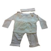 Pierre Cardin PC-524-0613-2 Kutulu Dantel Yaka 3lü Set - 0-3 Ay - Ekru