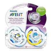 Philips Avent  Desenli Emzik 2`li ( 18+ Ay ) Erkek -SCF186/24
