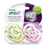 Philips Avent  Desenli Emzik 2`li ( 18+ Ay ) Kız -SCF186/25