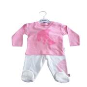 Pierre Cardin PC-622-0601-4 Ay Baskılı 2li Takım - 9-12 Ay - Pembe