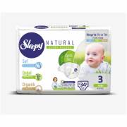 Sleepy Natural Midi Jumbo 34`lü Bebek Bezi 3 Numara