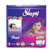 Sleepy Sensitive Newborn Jumbo 70`li Bebek Bezi 1 Numara