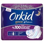 Orkid Platinum Ultra Gece 6lı Hijyenik Ped