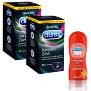 Durex Karşılıklı Zevk Prezervatif 20li x2 Adet + Ylang Masaj Yağı 200 ml