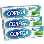 Corega Diş Protezi Yapıştırıcı Krem Naneli 70 gr 3 Adet