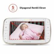 Motorola MBP855 5 İnç LCD Ekran Monitör+ HD Wİ-Fİ Uzaktan Bağlantılı Pilli Kamera