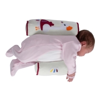 Sevi Bebe Desenli Güvenli Yan Yatış Yastığı - Beyaz