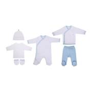 Sevi Bebe Premature 6lı Zıbın Seti - Mavi