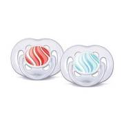 Philips Avent  Free Flow Desenli Emzik 2`li ( 6-18 Ay )-SCF180/24