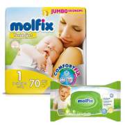 Molfix Yenidoğan 1 Numara 70 Adet 2-5 kg