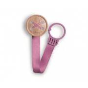 Suavinex Button Kumaş Emzik Bandı - Mor (302305)