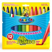 Carioca 40565 Jumbo Yıkanabilir Keçeli Boya Kalemi 12li