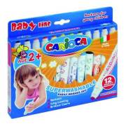 Carioca 42249 Süper Baby Yıkanabilir Keçeli Boya Kalemi 12li