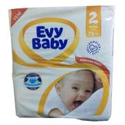 Evy Baby 2 Numara 78 Adet Jumbo Mini Bebek Bezi 3-5 kg