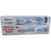 Sensodyne Hızlı Rahatlama Diş Macunu 75 ml + Sensodyne Çok Yönlü Koruma Diş Fırçası Hediye