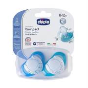 Chicco Physio Compact Silikon 2li Emzik 6-12 Ay - Erkek