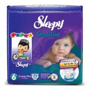 Sleepy Sensitive XL Plus Jumbo 22`li Bebek Bezi 6+ Numara