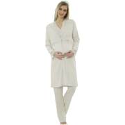 Limissi 3003 3lü Sabahlık Pijama Takımı Ekru - S