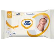 Evy Baby Kapaklı Islak Mendil 60lı