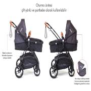 Casual Cadillac Air Trona Travel Sistem Bebek Arabası - Antrasit
